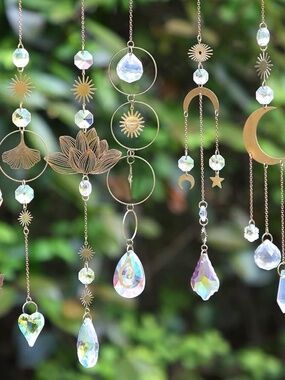 Random Moon/Sun/Floral Crystal Sun Catchers